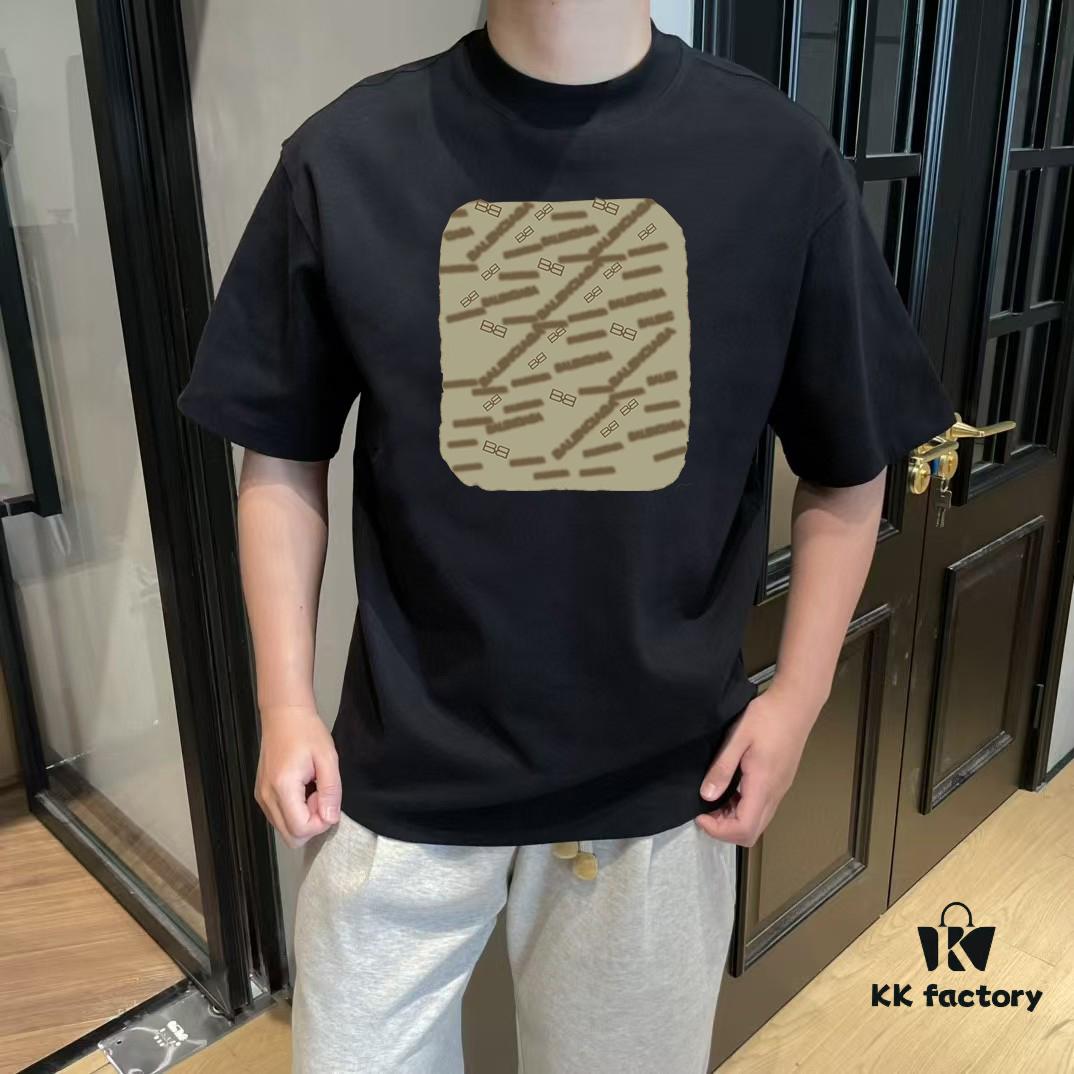 69319fecccd8ab3d7af93a81 BALEN Paris 25SS New Arrival Designer Short Sleeve Printed Round Neck T-Shirt