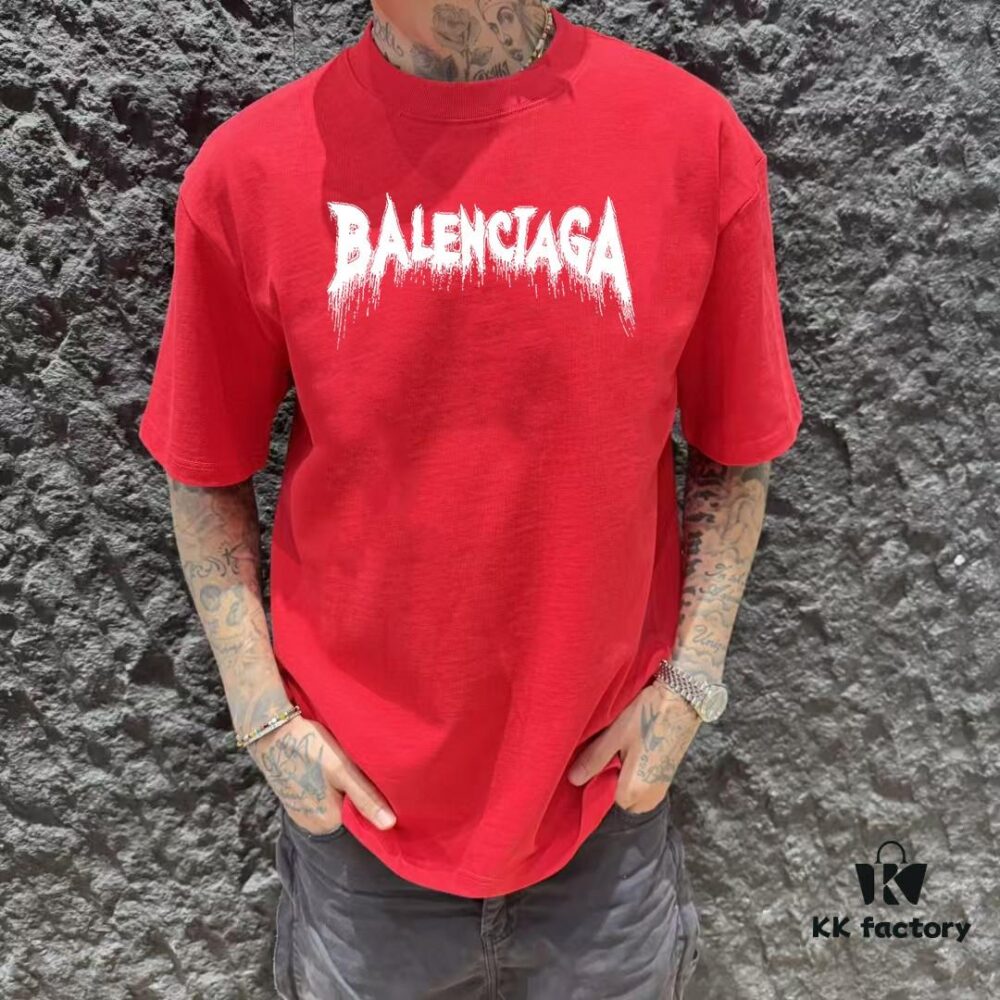 69319feeccd8ab3d7af93a8b BALEN Paris 25SS New Arrival Designer Handcrafted Graphic Round Neck Short Sleeve T-Shirt