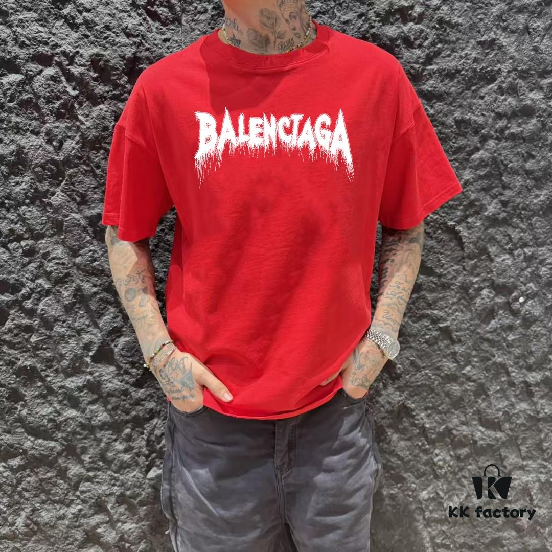 69319feeccd8ab3d7af93a8c BALEN Paris 25SS New Arrival Designer Handcrafted Graphic Round Neck Short Sleeve T-Shirt