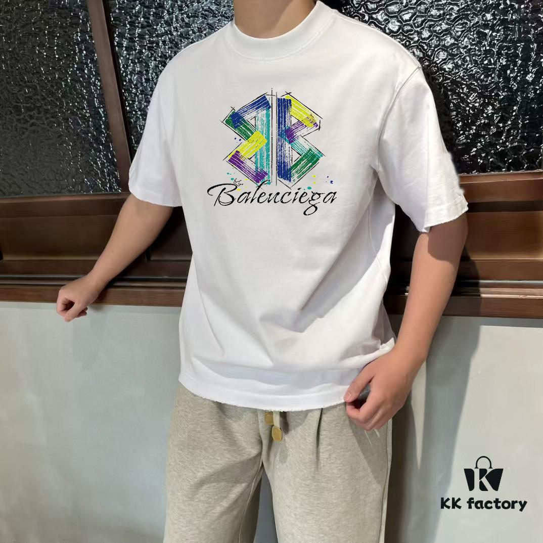 69319ff2ccd8ab3d7af93a9f BALEN Paris 25SS New Arrival Designer Crafted Streetwear Printed Round Neck Short Sleeve T-Shirt
