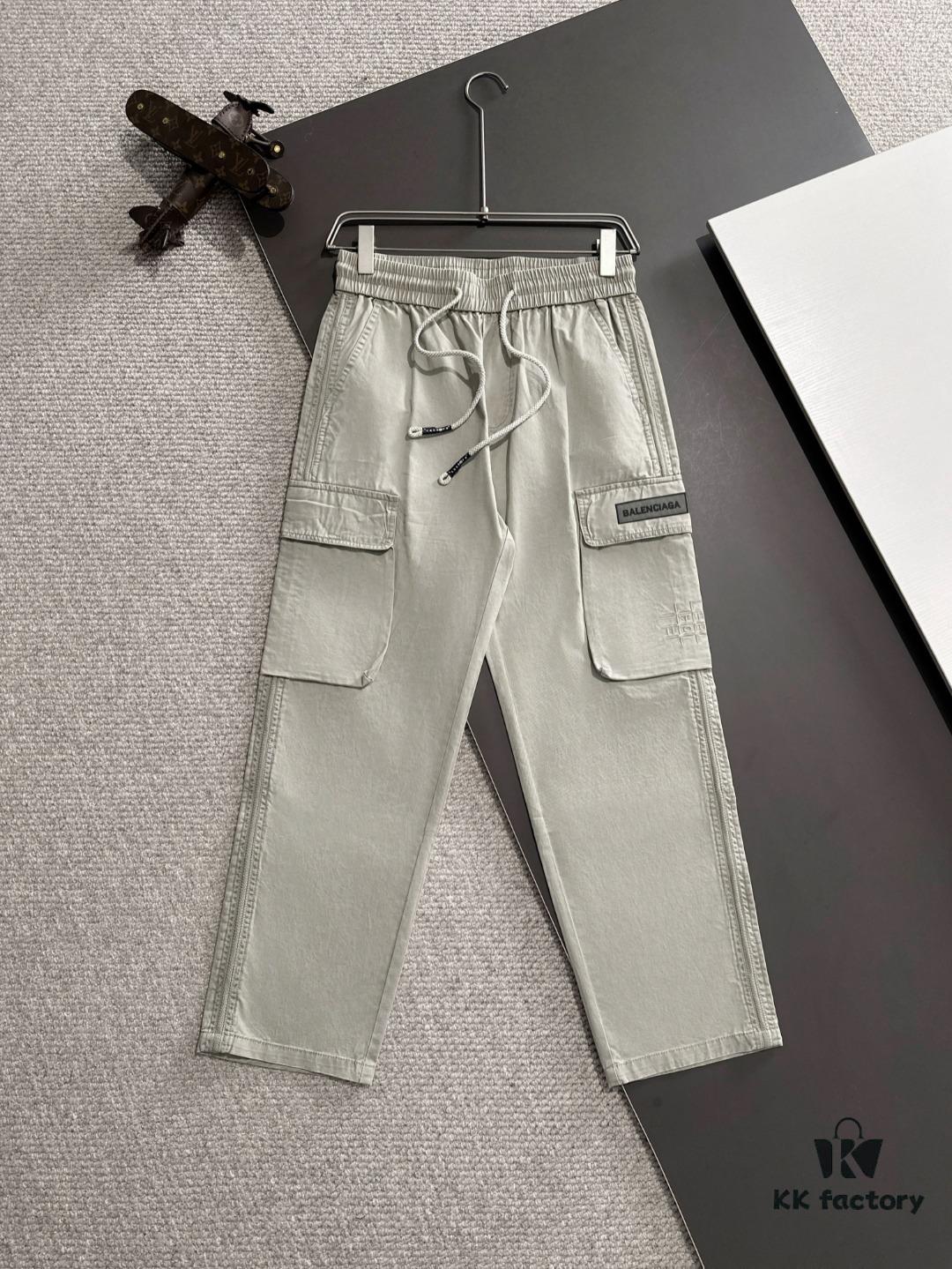 69319ff6ccd8ab3d7af93ae8 Balenciaga 2025 Spring/Summer New Elastic Waist Casual Pants, Lightweight Custom Counter Fabric, Highly Breathable and Comfortable, Exquisite Details, Brand Design Concept Reflecting High Quality, Soft and Smooth Touch