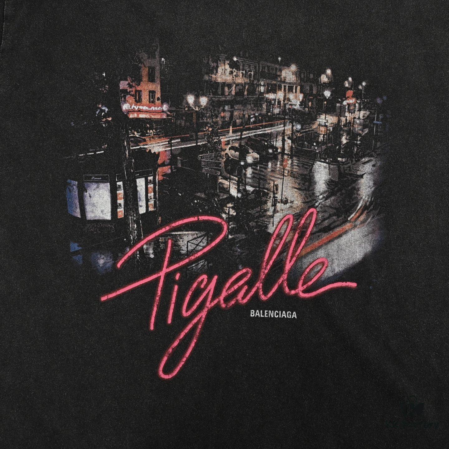Balenciaga City Night View Limited Edition Series Short Sleeve T-Shirt