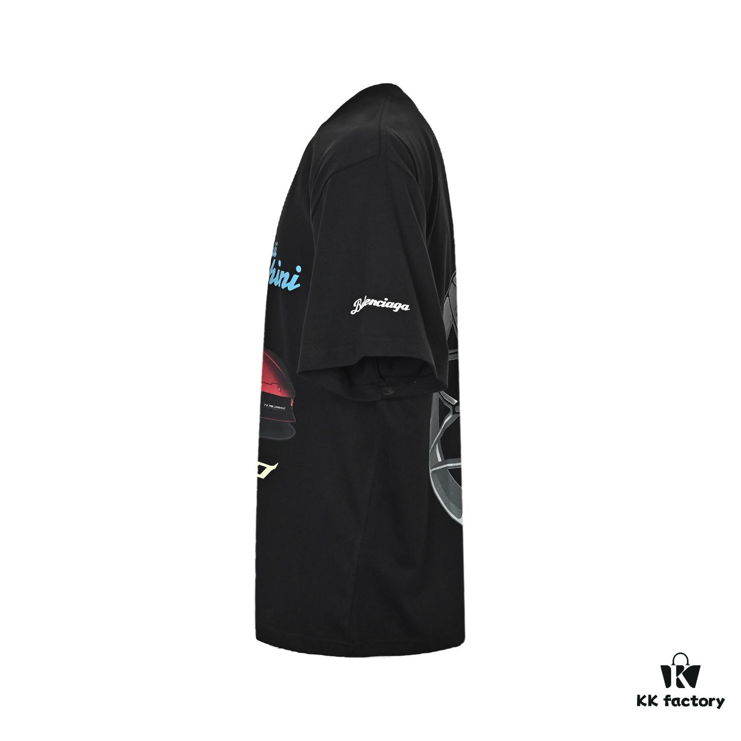 69319ff8ccd8ab3d7af93b0f Balenciaga Lamborghini Racing Short Sleeve T-Shirt