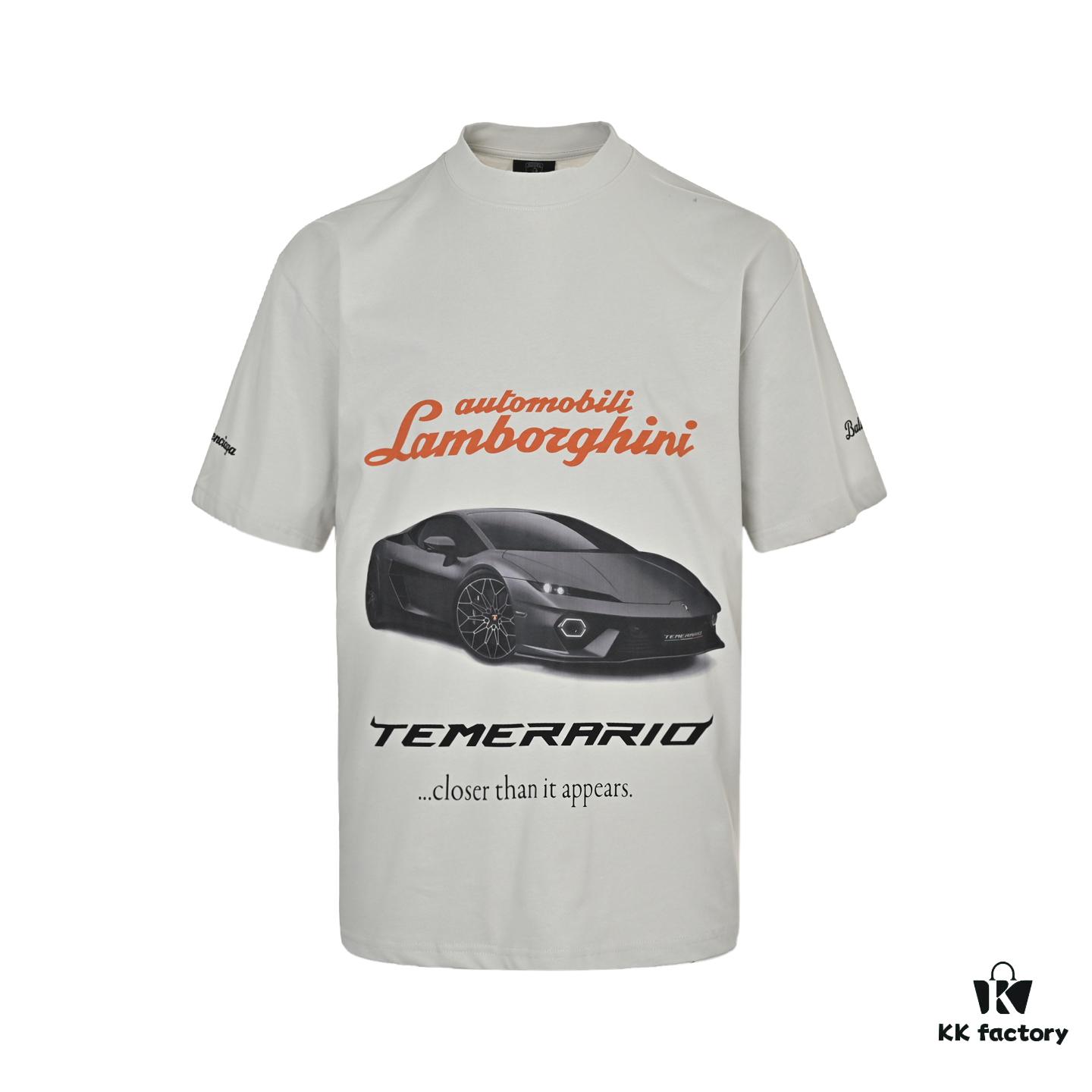 Balenciaga Lamborghini Racing Short Sleeve T-Shirt