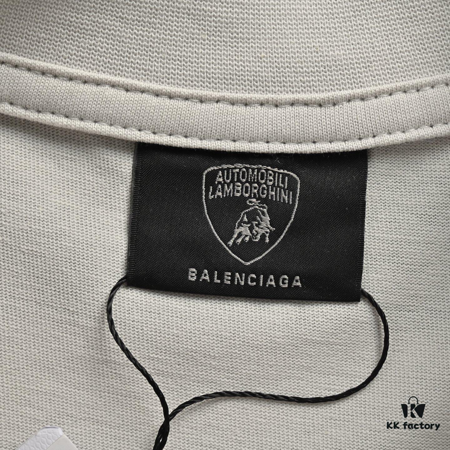 Balenciaga Lamborghini Racing Short Sleeve T-Shirt