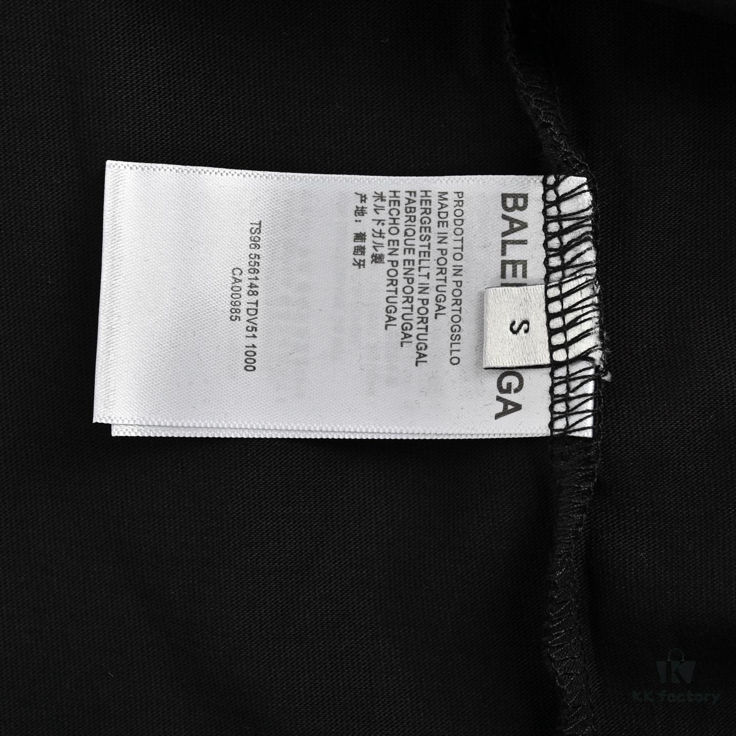 Balenciaga Wheat Logo Print Short Sleeve T-Shirt