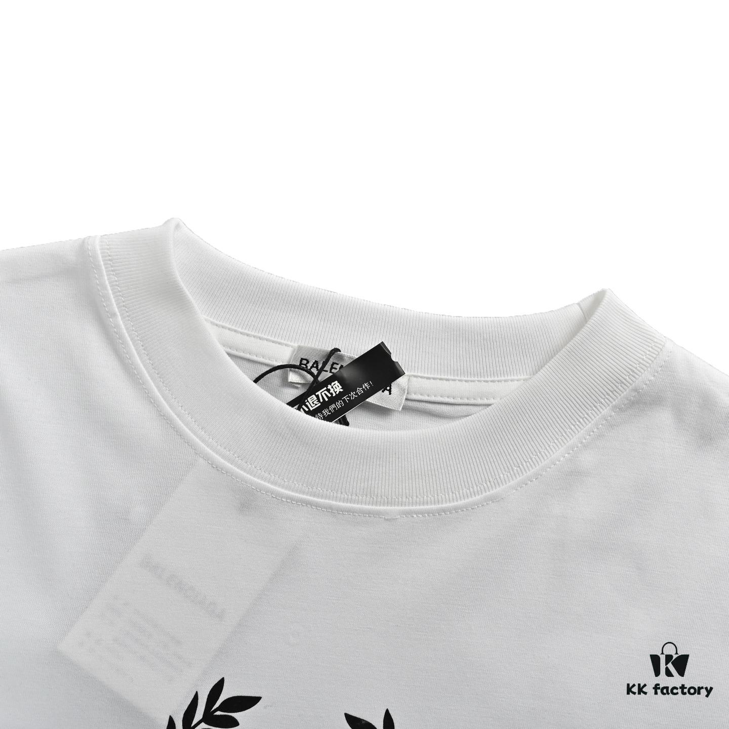 69319ffcccd8ab3d7af93b5c Balenciaga Wheat Logo Print Short-Sleeve T-Shirt