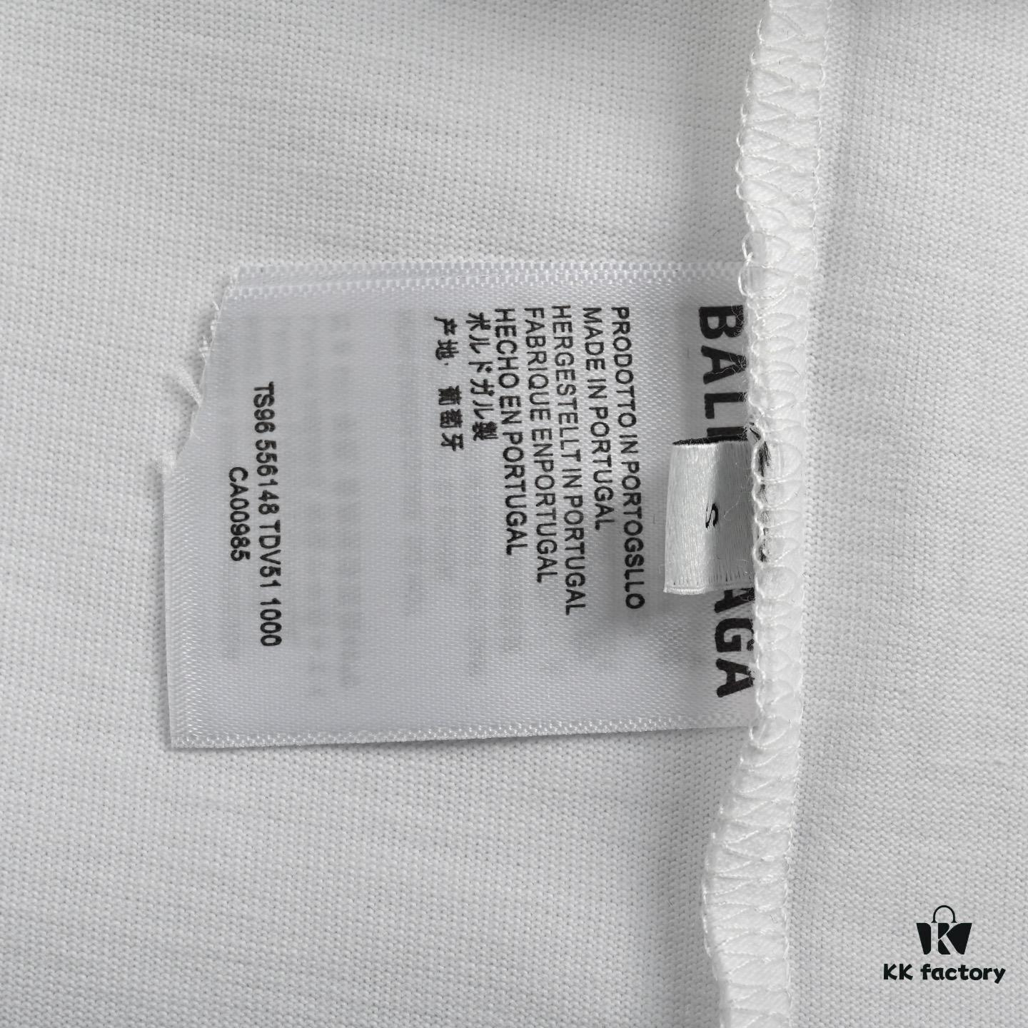 69319ffcccd8ab3d7af93b5e Balenciaga Wheat Logo Print Short-Sleeve T-Shirt