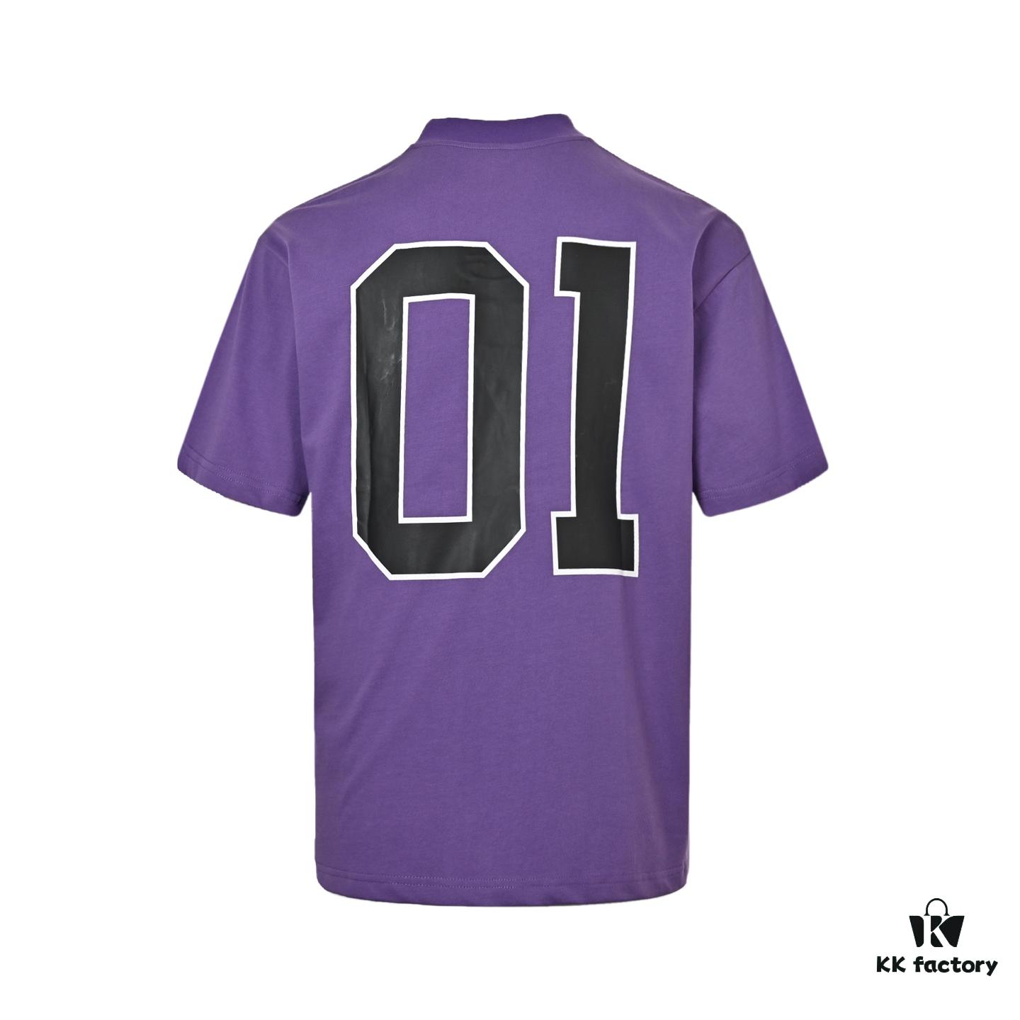 69319fffccd8ab3d7af93b94 Balenciaga New Embroidered 01 Basketball Short Sleeve T-Shirt