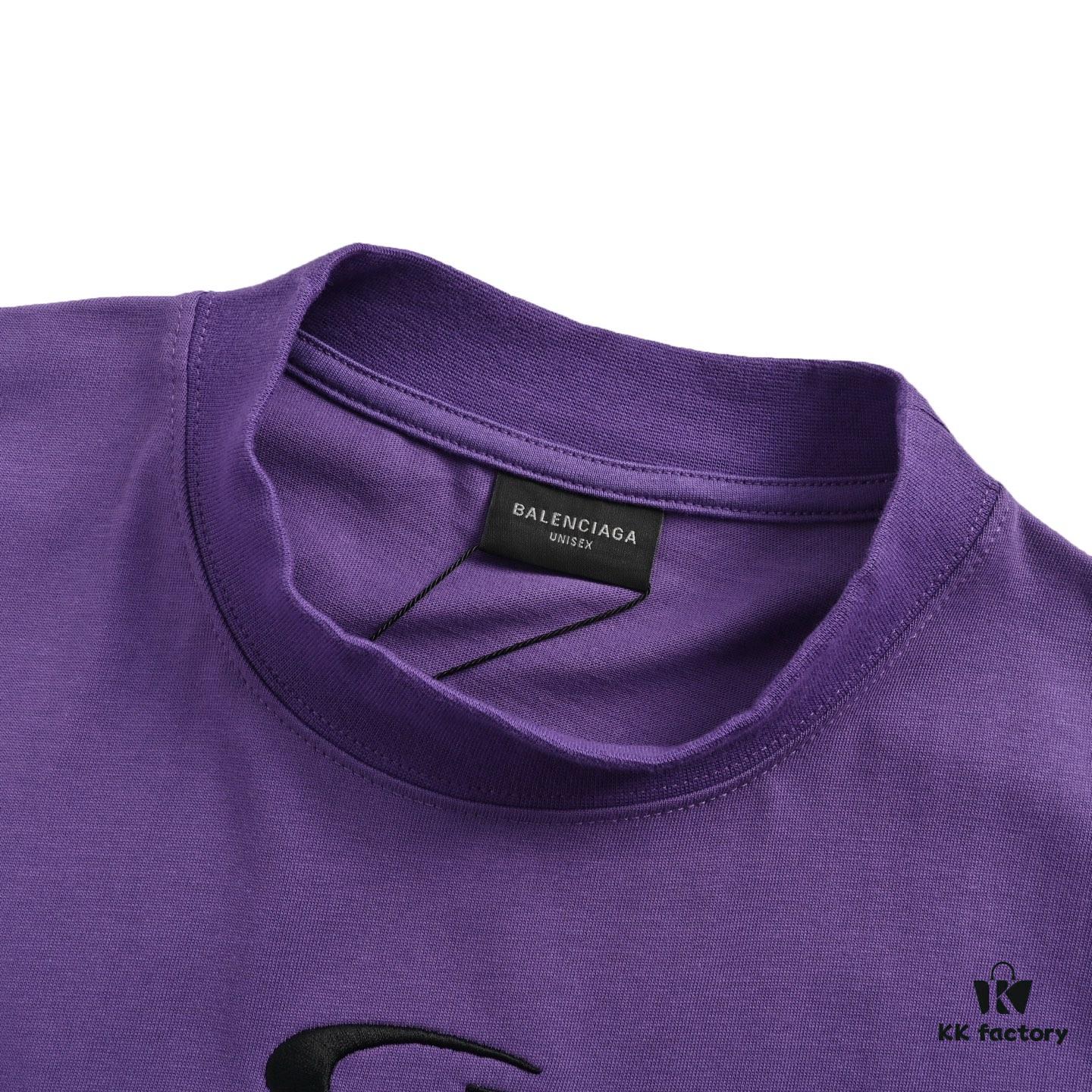 69319fffccd8ab3d7af93b95 Balenciaga New Embroidered 01 Basketball Short Sleeve T-Shirt