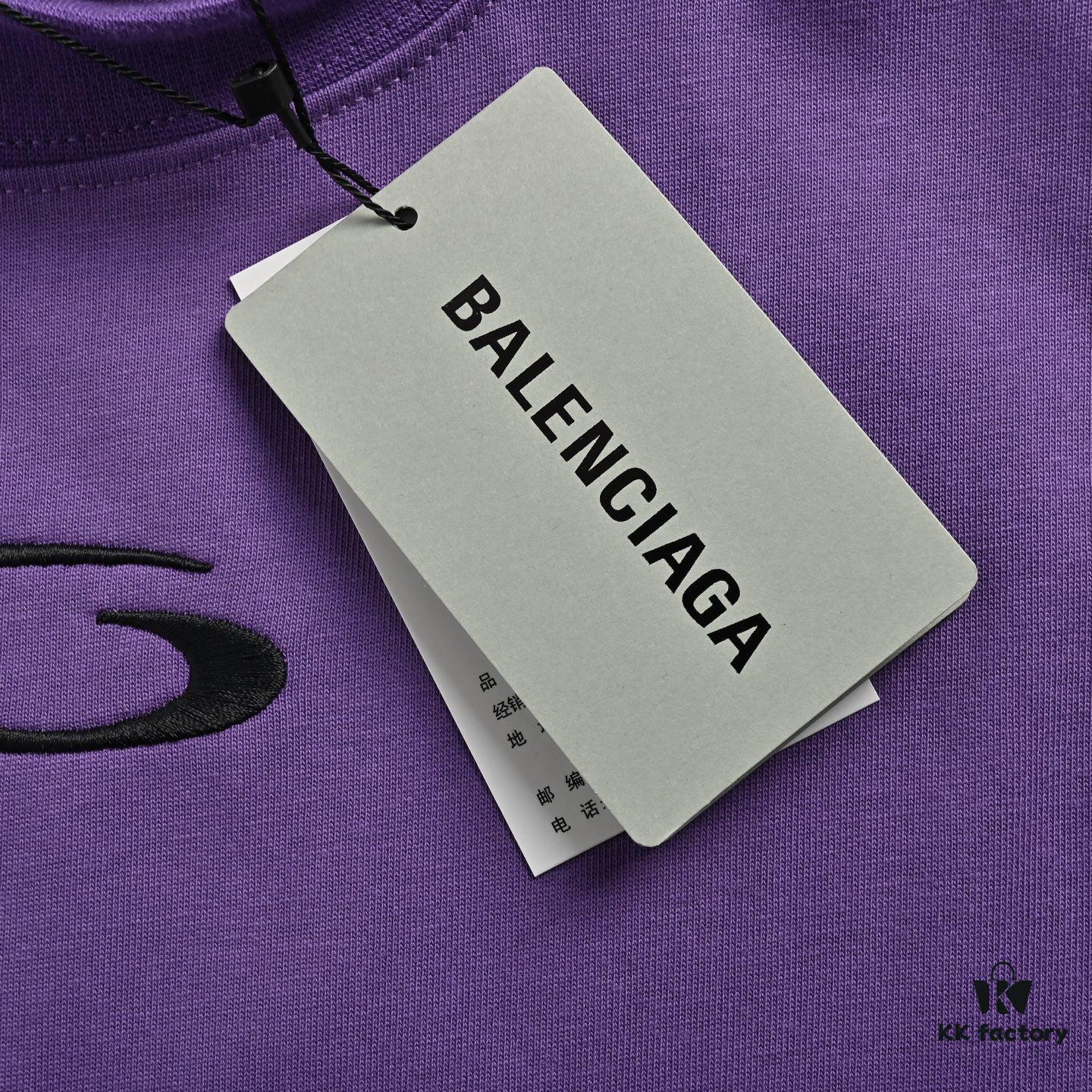 69319fffccd8ab3d7af93b98 Balenciaga New Embroidered 01 Basketball Short Sleeve T-Shirt