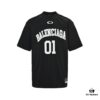 6931a000ccd8ab3d7af93ba5 Balenciaga 25SS Basketball Embroidered No.1 Print Short Sleeve T-Shirt