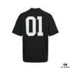 6931a000ccd8ab3d7af93ba7 Balenciaga 25SS Basketball Embroidered No.1 Print Short Sleeve T-Shirt
