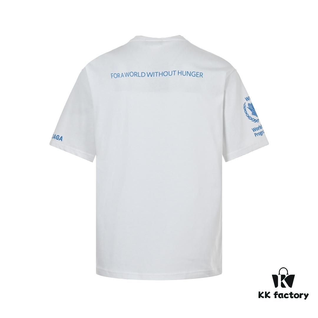 6931a004ccd8ab3d7af93bf3 Balenciaga 23SS World Food Programme Printed Short-Sleeve T-Shirt