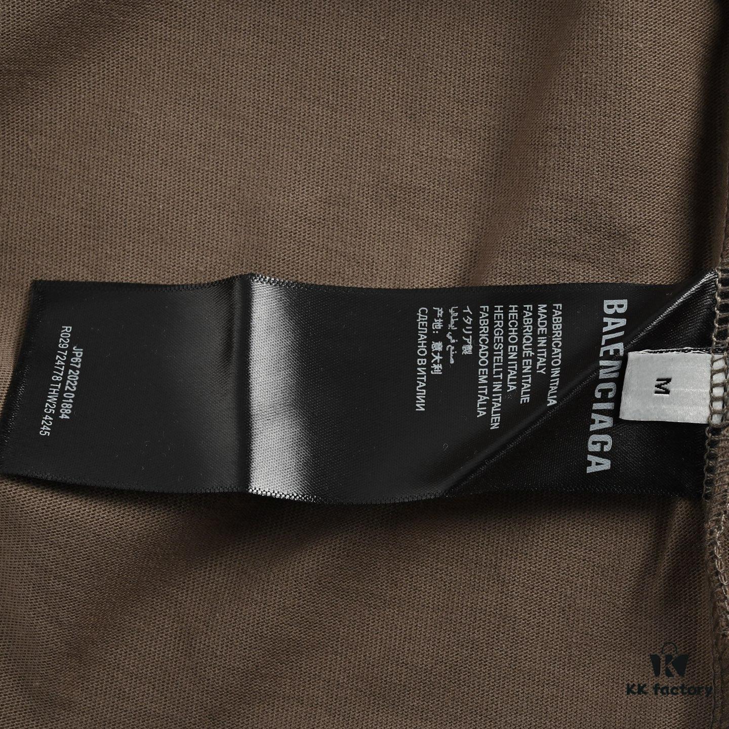6931a005ccd8ab3d7af93c17 Balenciaga World Food Programme Printed Short Sleeve T-Shirt