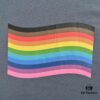 Balenciaga 24SS Reversed Rainbow Print Short Sleeve T-Shirt