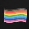 6931a007ccd8ab3d7af93c3d Balenciaga 24SS Reversed Rainbow Print Short-Sleeve T-Shirt
