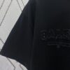 Paris 25ss New Arrival Inside-Out Washed Black Vintage Poplin Knit T-Shirt, Medium Fit