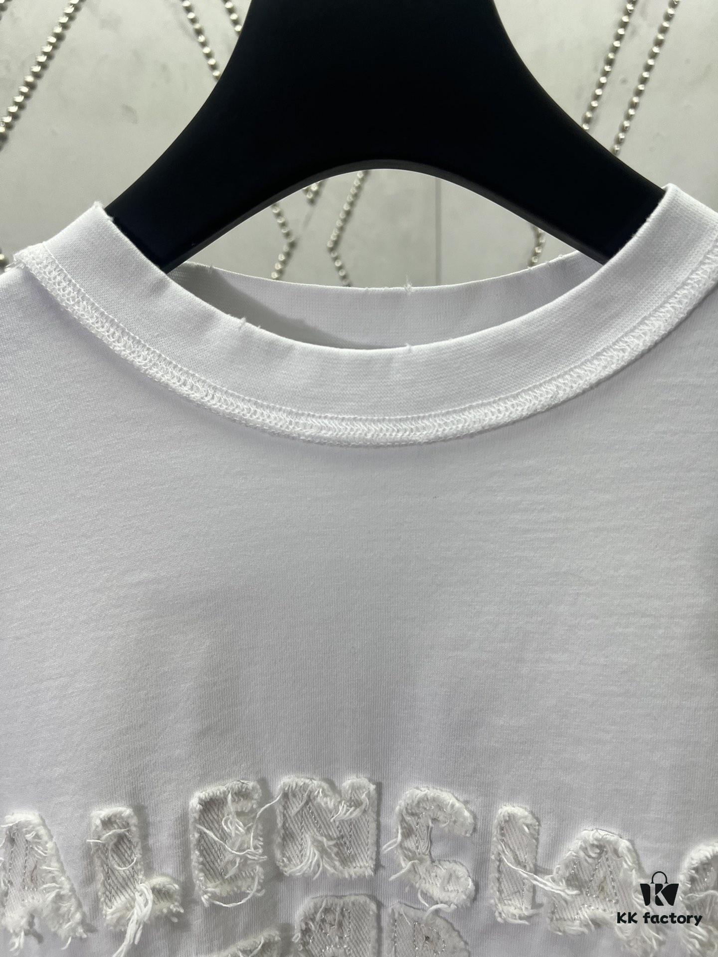 Paris 25SS New Arrival Inside-Out Washed Blue Vintage Plain Knit T-Shirt, Medium Fit
