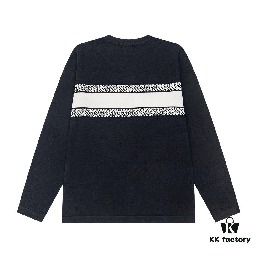 6931a00dccd8ab3d7af93cad New Dior DIOR 2024 Latest Jacquard Knit Long Sleeve Sweater Unisex
