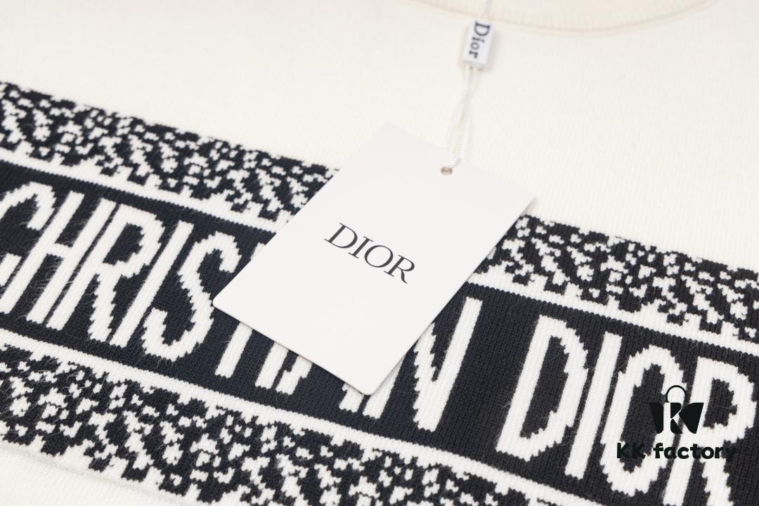 6931a00eccd8ab3d7af93cbd Dior 2024 New Arrival Jacquard Knit Long Sleeve Sweater Unisex, Classic Elastic Slim-Fit T-Shirt Short Sleeve, Exquisite Craftsmanship, Smooth and Breathable Fabric, High-Quality Fine Knitwear with Soft Skin-Feel