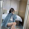 6931a00eccd8ab3d7af93cc6 Dior 22FW Vintage Logo Jacquard Long-Sleeve Denim Shirt