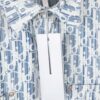 Dior Vintage Full Logo Jacquard Long Sleeve Denim Shirt