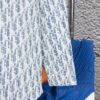Dior Vintage Full Logo Jacquard Long Sleeve Denim Shirt