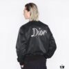 DIOR CD2023SS Pilot Jacket with Back Cursive Letter Embroidery Unisex