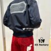 6931a011ccd8ab3d7af93d00 DIOR 2023SS Embroidered Back Pilot Jacket - Crafted from Textured Cotton Blend with Contrast Christian Dior Couture Back Embroidery and Tonal Dior Front Logo, Ribbed Collar, Cuffs and Hem, Unisex Design