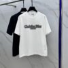6931a013ccd8ab3d7af93d25 Christian Dior 2025 FW Spring/Summer New Arrival Round Neck T-Shirt for Layering or Outerwear, Embossed Logo Micro Oversized Short-Sleeve 260g Active Cotton Tee