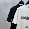 6931a013ccd8ab3d7af93d27 Christian Dior 2025 FW Spring/Summer New Arrival Round Neck T-Shirt for Layering or Outerwear, Embossed Logo Micro Oversized Short-Sleeve 260g Active Cotton Tee