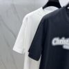 6931a013ccd8ab3d7af93d30 Christian Dior Dior 2025 FW Spring/Summer New Arrival Round Neck T-Shirt for Layering or Outerwear, 3D Logo Slightly Oversized Short-Sleeve 260g Active Cotton Tee