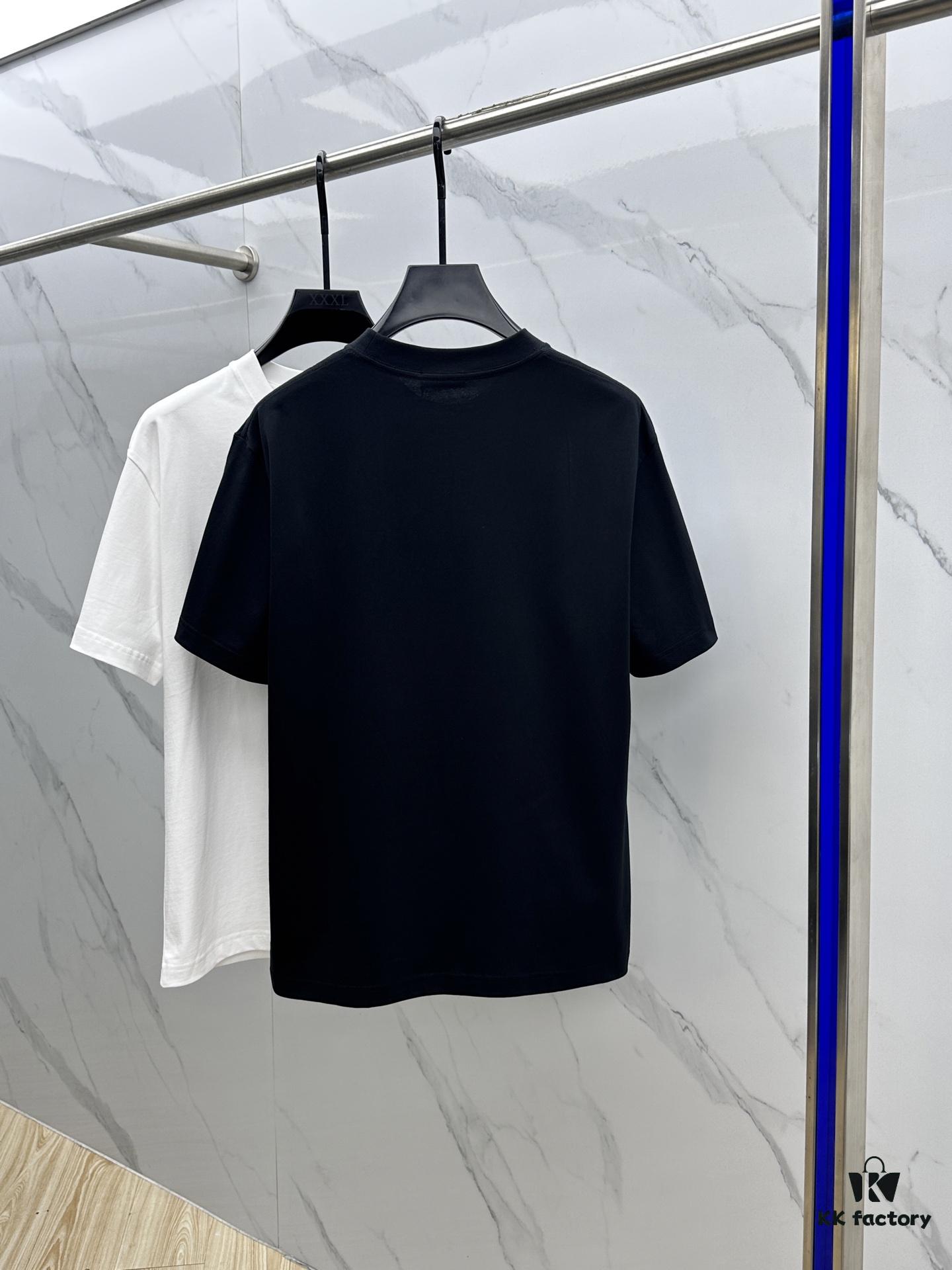 6931a014ccd8ab3d7af93d36 Christian Dior Dior 2025 FW Spring/Summer New Arrival Round Neck T-Shirt for Layering or Outerwear, 3D Logo Slightly Oversized Short-Sleeve 260g Active Cotton Tee