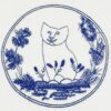 6931a017ccd8ab3d7af93d71 High Version Dior Collaboration Embroidered Cat Short Sleeve T-Shirt