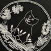 6931a017ccd8ab3d7af93d7c Dior Collaborative Embroidered Cat Short Sleeve T-Shirt in Premium Washed Cotton