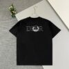 6931a017ccd8ab3d7af93d81 Dior Collaboration Embroidered Cat Short-Sleeve T-Shirt - Premium Version