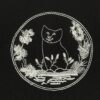 6931a017ccd8ab3d7af93d83 Dior Collaboration Embroidered Cat Short-Sleeve T-Shirt - Premium Version