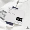 6931a018ccd8ab3d7af93d8f DIOR 320g Crew Neck Short Sleeve T-Shirt with Classic CD Silver Logo Embroidery