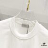 6931a018ccd8ab3d7af93d91 DIOR 320g Crew Neck Short Sleeve T-Shirt with Classic CD Silver Logo Embroidery