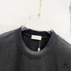 6931a018ccd8ab3d7af93d98 DIOR 320g Crew Neck Short Sleeve T-Shirt with Classic CD Silver Logo Embroidery
