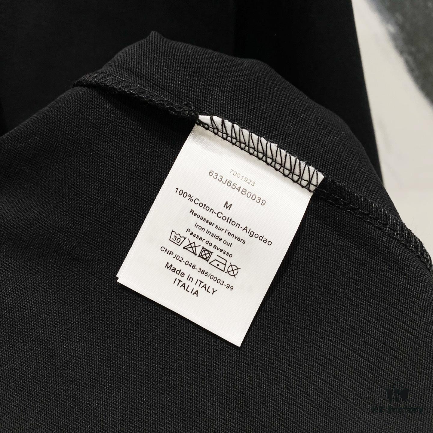 6931a019ccd8ab3d7af93d9c DIOR 320g Crew Neck Short Sleeve T-Shirt with Classic CD Silver Logo Embroidery