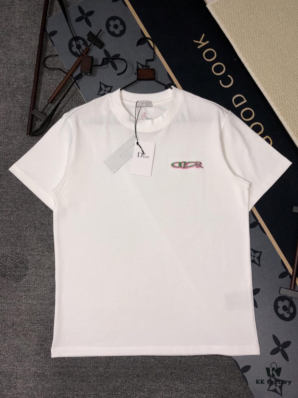6931a019ccd8ab3d7af93d9d DIOR Short-Sleeve T-Shirt with Embroidery