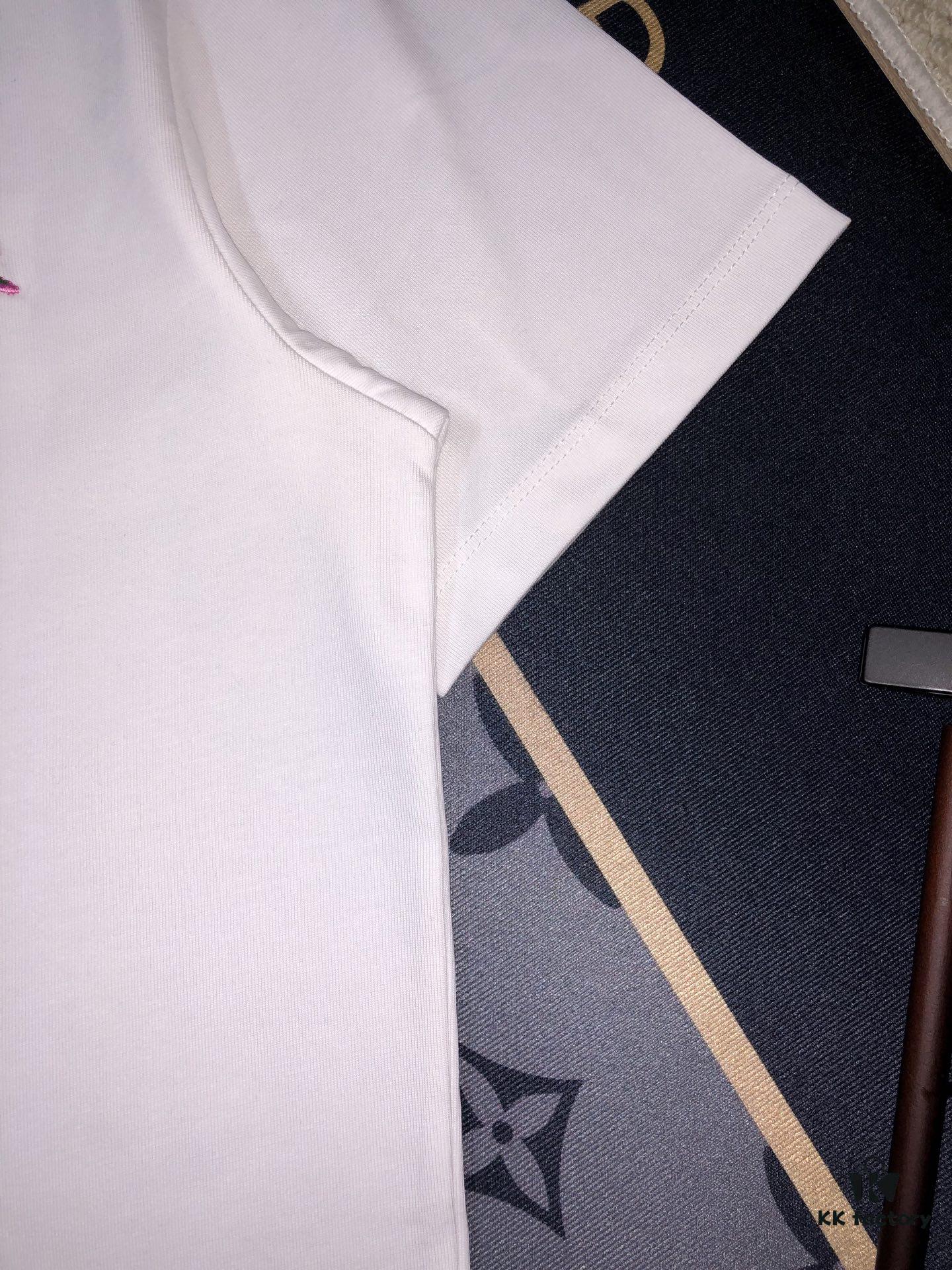 DIOR Short-Sleeve T-Shirt with Embroidery