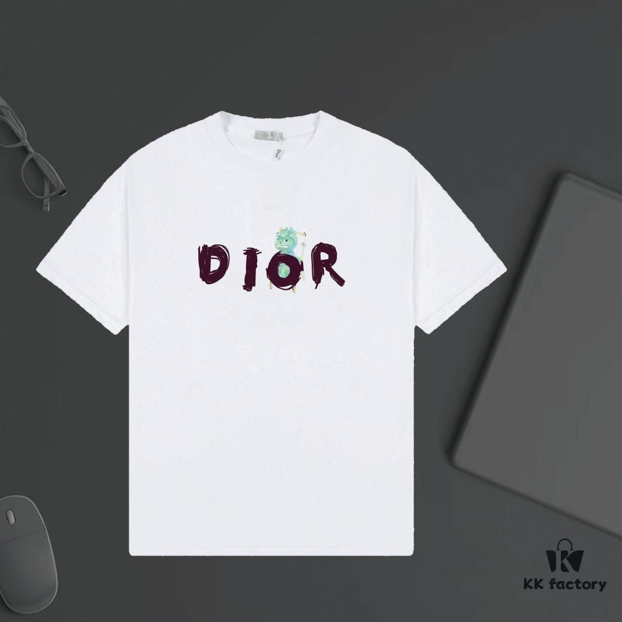 DIOR Logo Print Heavyweight T-Shirt 320g