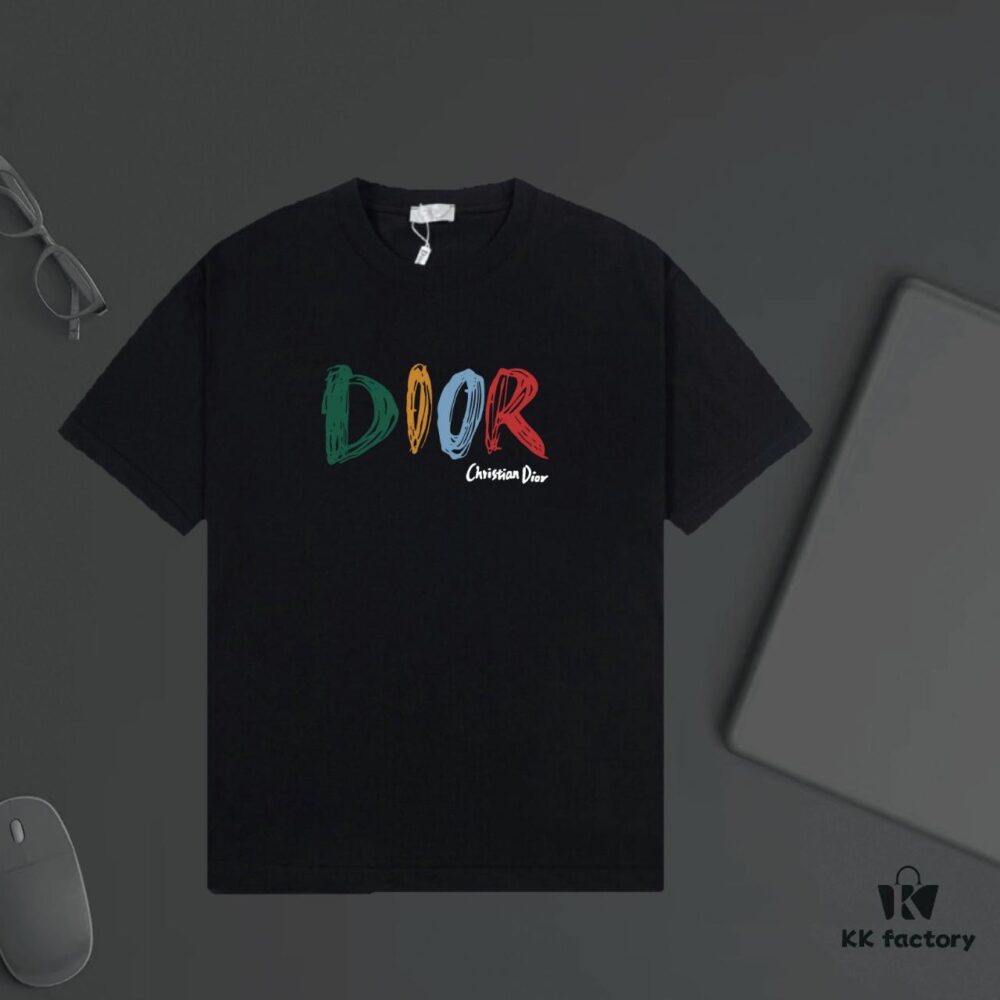 6931a01eccd8ab3d7af93dce DIOR Logo Print Heavyweight T-Shirt 320g