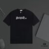 6931a01eccd8ab3d7af93dd0 DIOR Logo Print Heavyweight T-Shirt 320g Per-Cylinder Dyed Fabric Comfortable Touch Unisex Stylish and Versatile Essential Short Sleeve Top