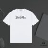 6931a01fccd8ab3d7af93dd1 DIOR Logo Print Heavyweight Short Sleeve T-Shirt 320g Single Jersey Fabric Unisex Stylish and Versatile Design