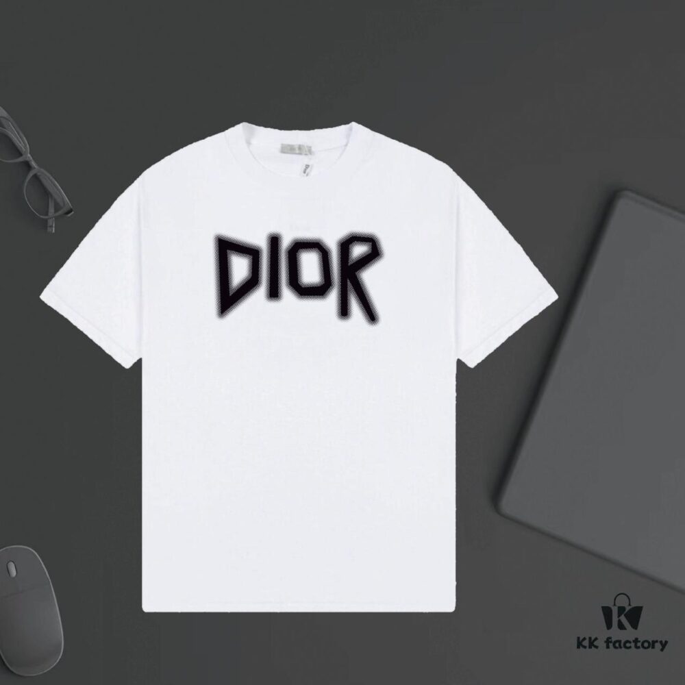 6931a01fccd8ab3d7af93dd3 DIOR Logo Print Heavyweight T-Shirt 320g