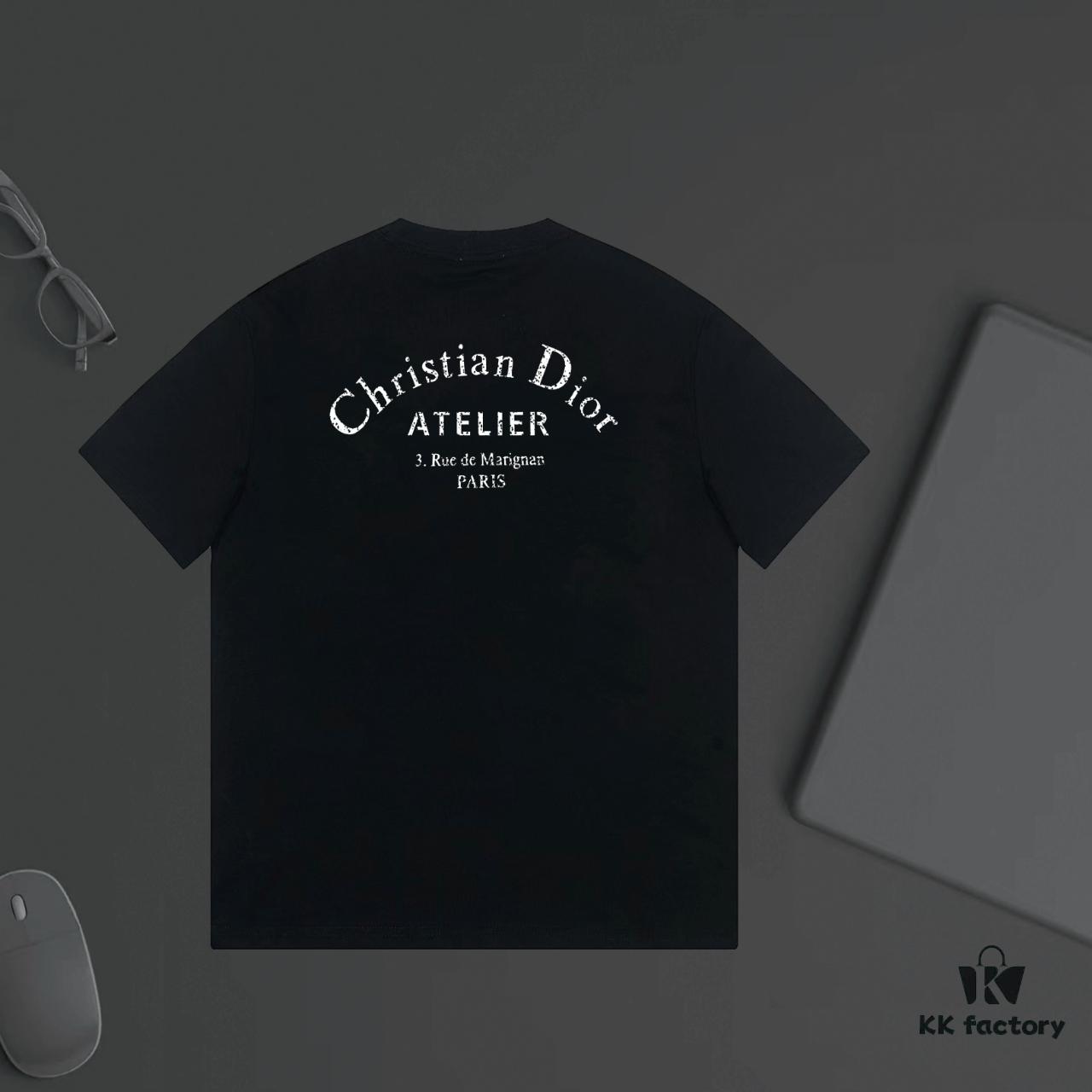 6931a020ccd8ab3d7af93dd5 DIOR Logo Print Heavyweight T-Shirt 320g P70
